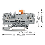 WAGO GmbH& Co. KG Connecteur de séparation Top Job S, gris 2002-1671-4