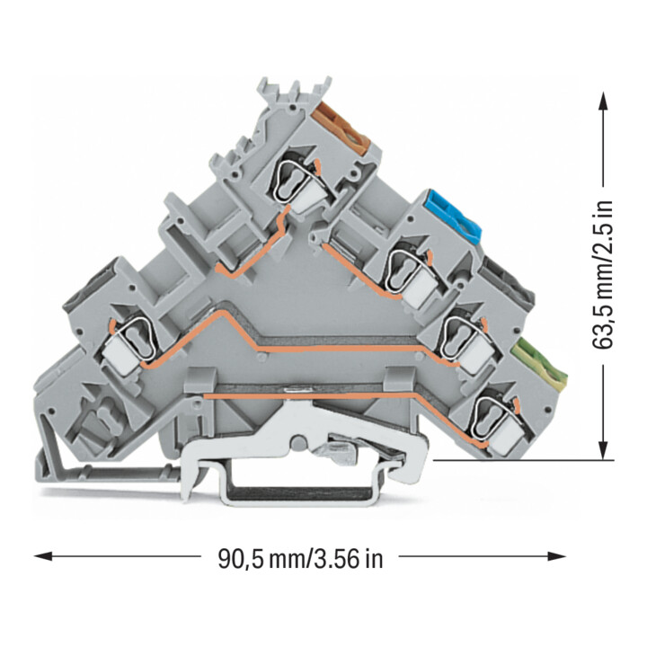 WAGO GmbH& Co. KG Connecteur d'initiateur 0,08-2,5 mm² gris 280-570