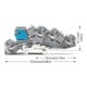 WAGO GmbH& Co. KG Connecteur d’installation NT/L/PE 4/6 mm² gris 2005-7641