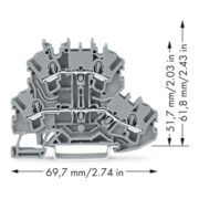 WAGO GmbH& Co. KG Connecteur double étage 2002-2201-4
