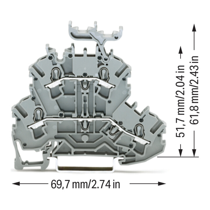 WAGO GmbH& Co. KG Connecteur double étage 2002-2231