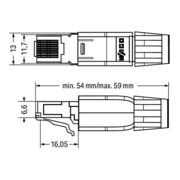 WAGO GmbH& Co. KG Connecteur Ethernet RJ45 IP20 750-975-4