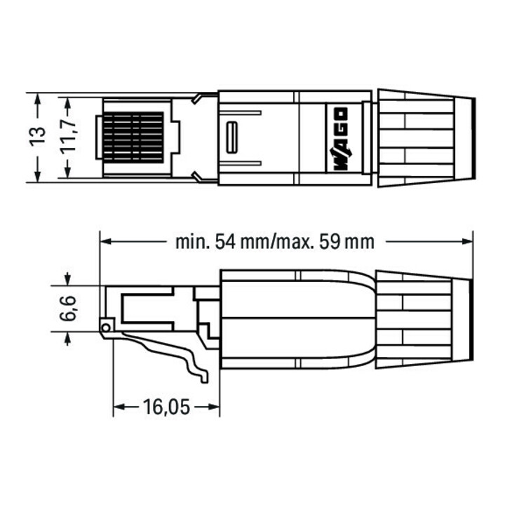 WAGO GmbH& Co. KG Connecteur Ethernet RJ45 IP20 750-975