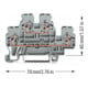 WAGO GmbH& Co. KG Doppelstockklemme 0,08-2,4mmq grau L/L 870-501