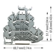 WAGO GmbH& Co. KG Doppelstockklemme 2002-2231-4