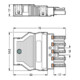WAGO GmbH& Co. KG Douille 2x0,5-4mm² noire 770-105