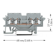 WAGO GmbH& Co. KG Durchgangsklemme 0,08-1,5mmq grau 279-621-3