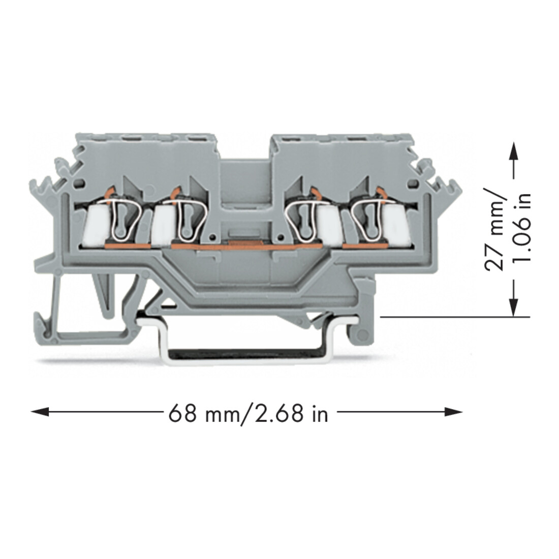 WAGO GmbH& Co. KG Durchgangsklemme 0,08-1,5mmq grau 279-621
