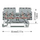 WAGO GmbH& Co. KG Durchgangsklemme 0,08-2,5/4mmq grau 870-831