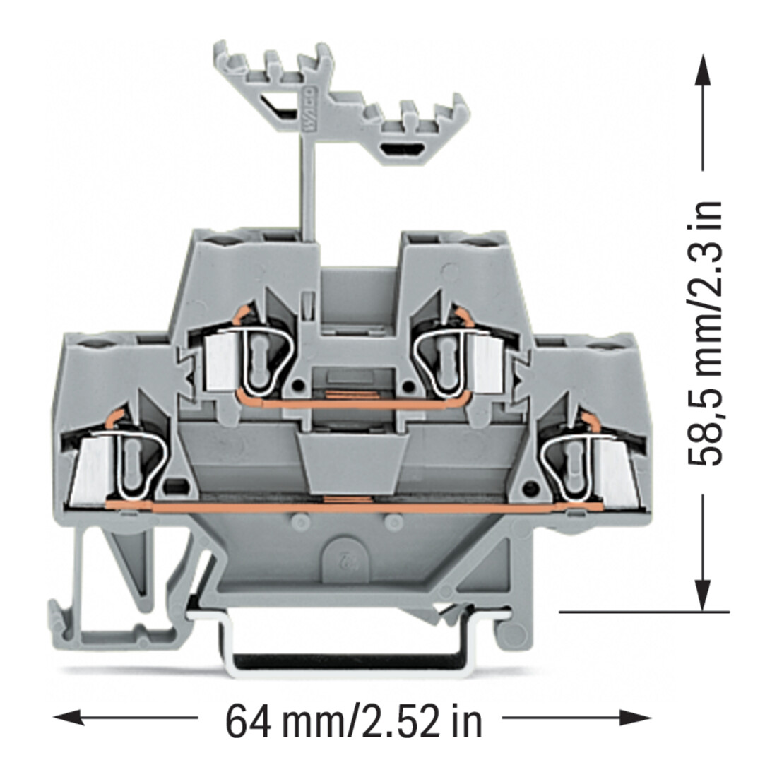 WAGO GmbH& Co. KG Durchgangsklemme 0,08-2,5mmq grau 280-519