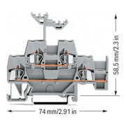 WAGO GmbH& Co. KG Durchgangsklemme 0,08-2,5mmq grau 280-520-4