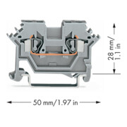 WAGO GmbH& Co. KG Durchgangsklemme 0,08-2,5mmq grau 280-601-4