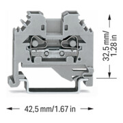WAGO GmbH& Co. KG Durchgangsklemme 0,08-4mmq grau 281-101-4