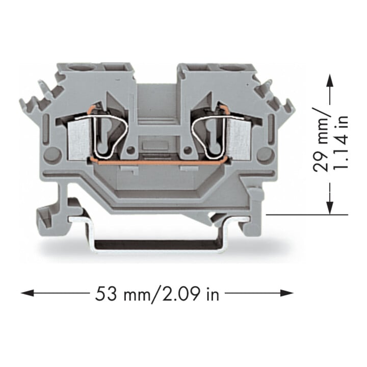 WAGO GmbH& Co. KG Durchgangsklemme 0,08-4mmq grau 281-601