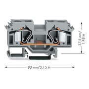 WAGO GmbH& Co. KG Durchgangsklemme 0,2-16mmq grau 283-601-3
