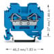WAGO GmbH& Co. KG Durchgangsklemme 0,2-6mmq blau 282-104