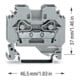 WAGO GmbH& Co. KG Durchgangsklemme 0,2-6mmq grau 282-101