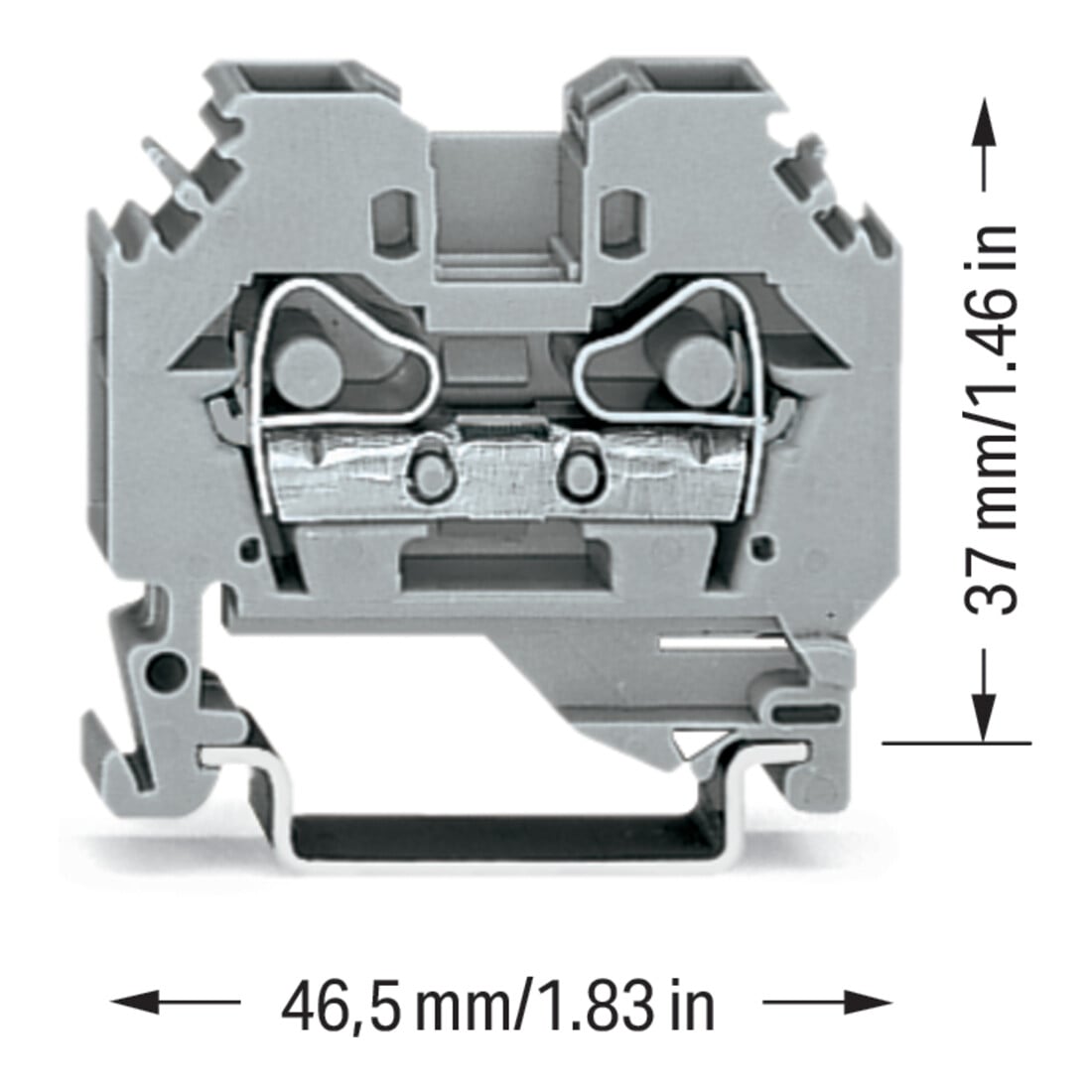 WAGO GmbH& Co. KG Durchgangsklemme 0,2-6mmq grau 282-101