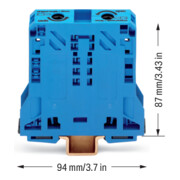 WAGO GmbH& Co. KG Durchgangsklemme 10-50qmm blau 285-154-3