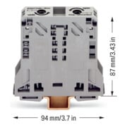 WAGO GmbH& Co. KG Durchgangsklemme 10-50qmm grau 285-150-1