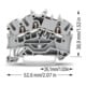 WAGO GmbH& Co. KG Durchgangsklemme 3-Leiter,TopJob 2002-6301