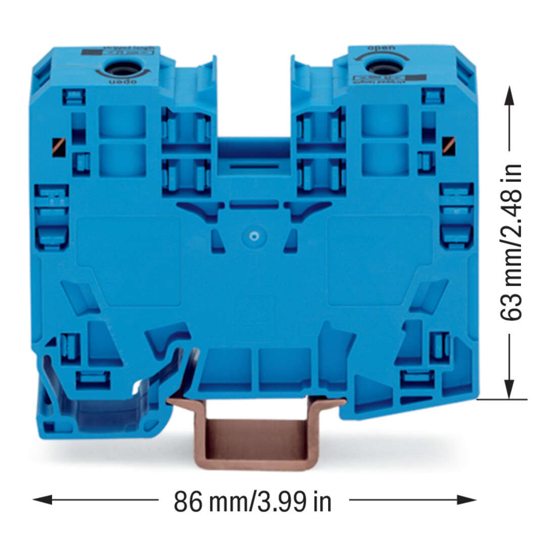 WAGO GmbH& Co. KG Durchgangsklemme 6-35qmm blau 285-134