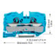 WAGO GmbH& Co. KG Durchgangsklemme bl 2L 1p TS35 2016-1204