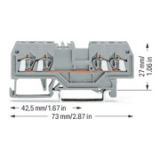 WAGO GmbH& Co. KG Durchgangsklemme gr 0,08-1,5qmm 279-831-4