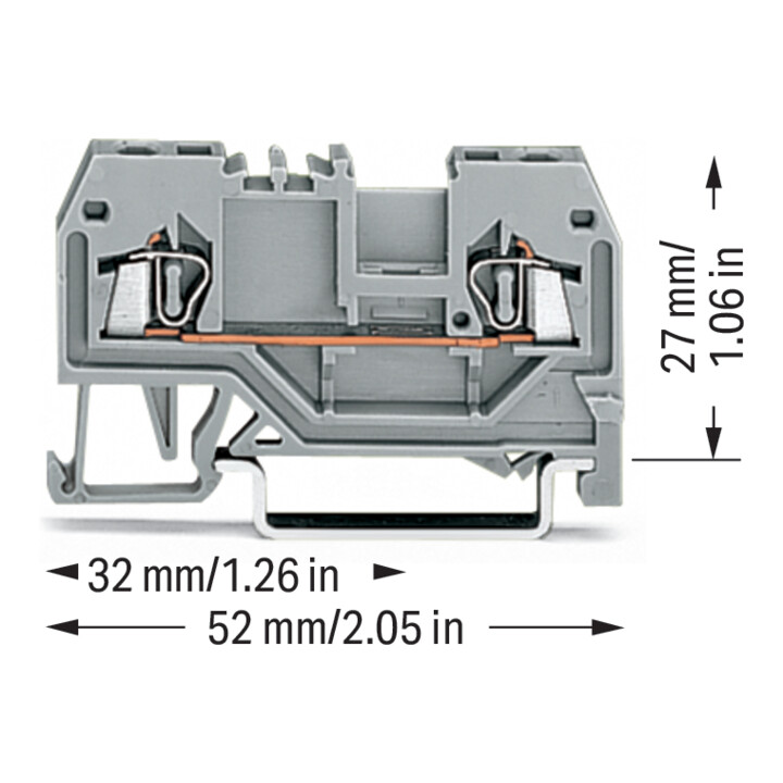 WAGO GmbH& Co. KG Durchgangsklemme gr 0,08-1,5qmm 279-901