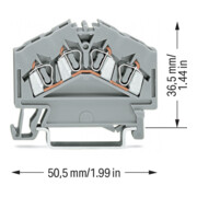 WAGO GmbH& Co. KG Durchgangsklemme gr 0,08-2,5qmm 280-646-5