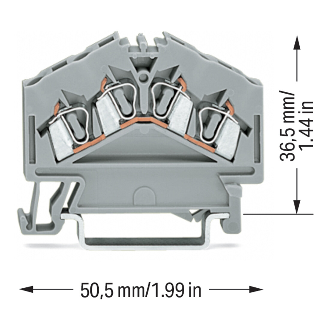 WAGO GmbH& Co. KG Durchgangsklemme gr 0,08-2,5qmm 280-646