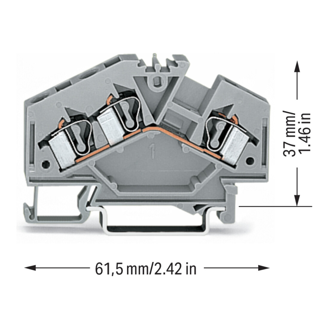 WAGO GmbH& Co. KG Durchgangsklemme gr 0,08-4qmm 281-631