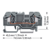 WAGO GmbH& Co. KG Durchgangsklemme gr 0,2-6qmm 282-901-5