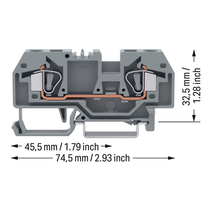 WAGO GmbH& Co. KG Durchgangsklemme gr 0,2-6qmm 282-901