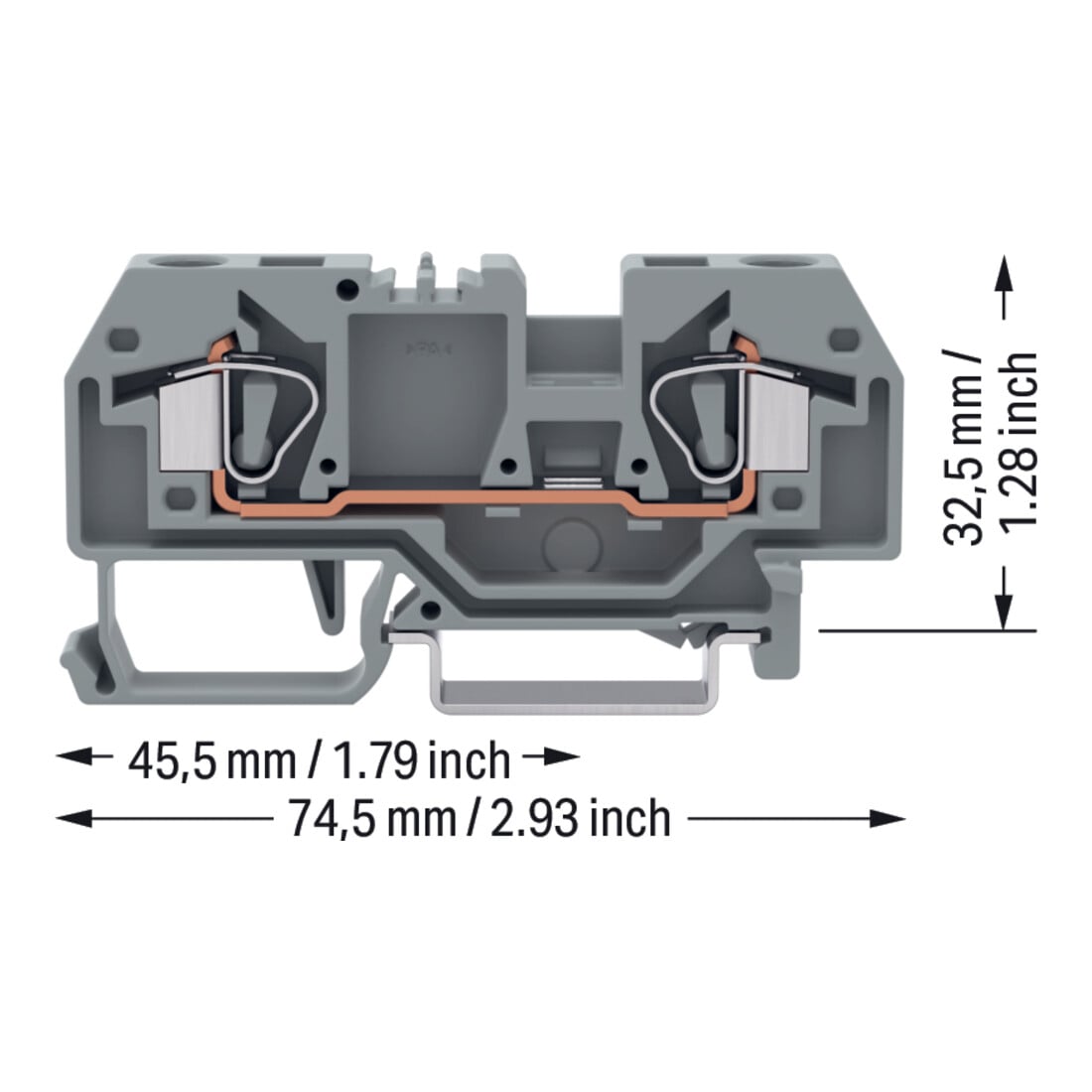WAGO GmbH& Co. KG Durchgangsklemme gr 0,2-6qmm 282-901