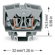 WAGO GmbH& Co. KG Durchgangsklemme gr 2x0,08-2,5qmm 264-721-5