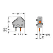 WAGO GmbH& Co. KG Einzelklemme 2,5qmm 236-401-4