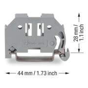 WAGO GmbH& Co. KG Endklammer 6mm breit grau 249-116-3