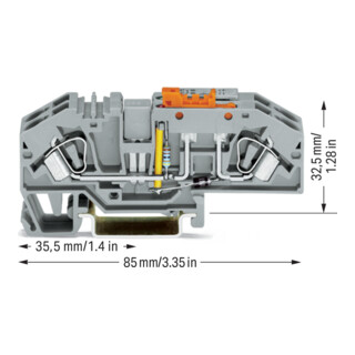 WAGO GmbH& Co. KG Erdleiter-Trennklemme 24V AC/DC 282-640