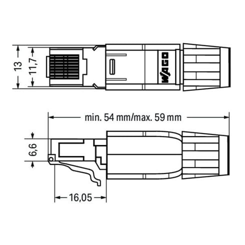 WAGO GmbH& Co. KG Ethernet-Stecker RJ45 IP20 750-975