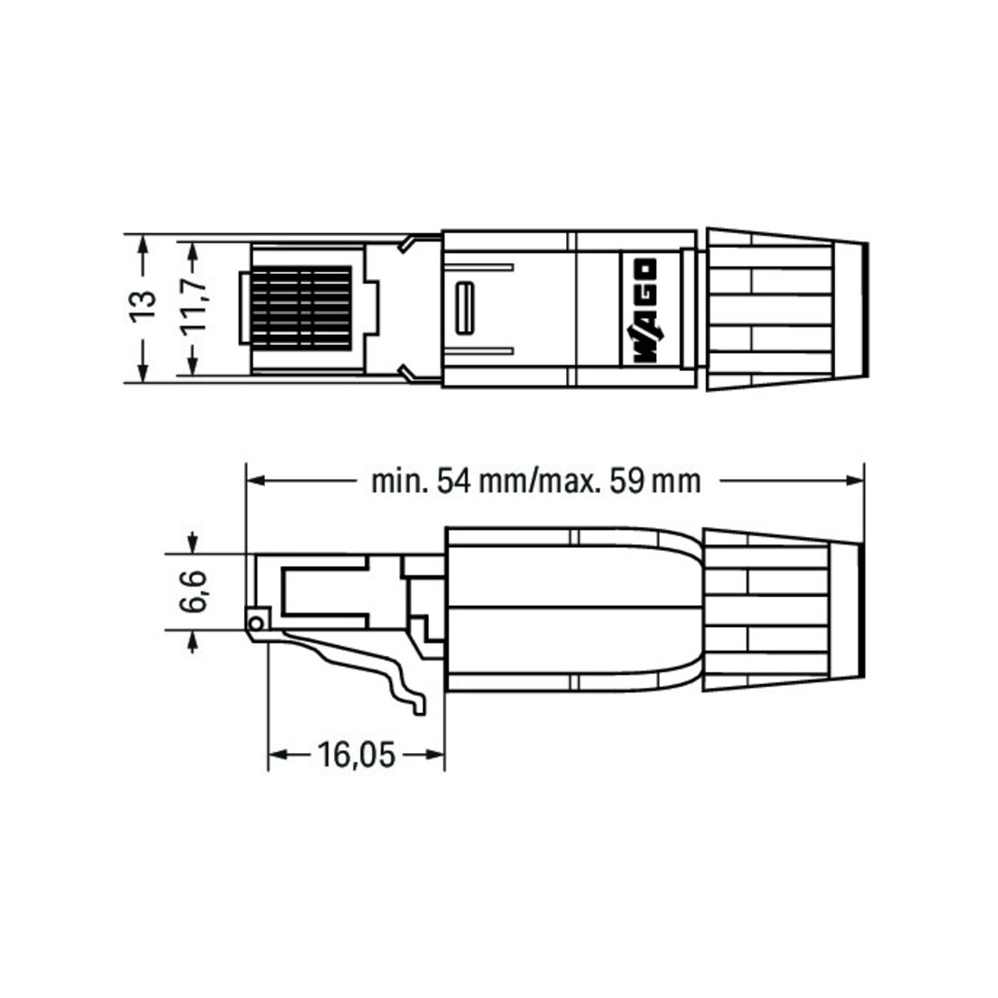 WAGO GmbH& Co. KG Ethernet-Stecker RJ45 IP20 750-975