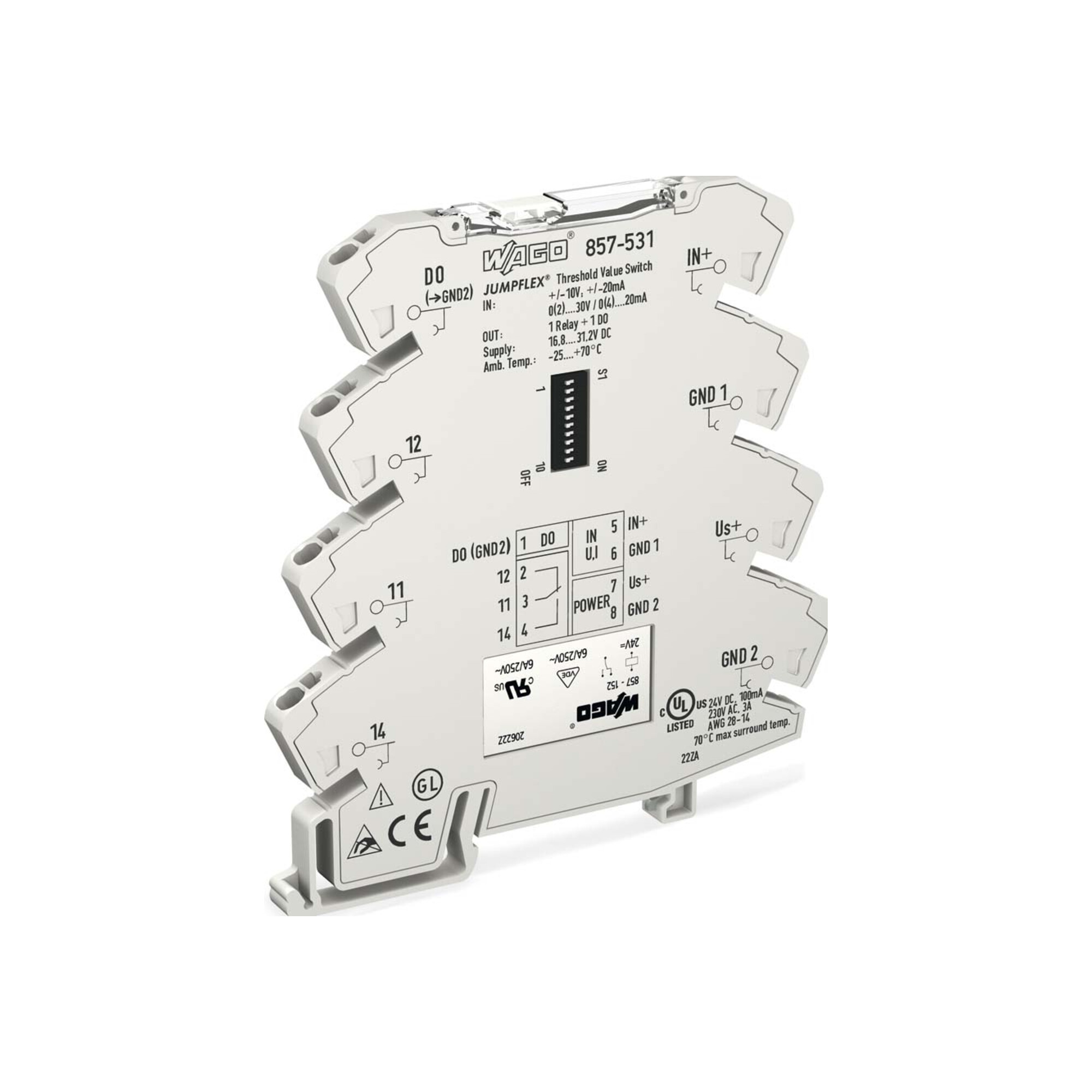 WAGO GmbH& Co. KG Grenzwertschalter konfigurierbar 857-531