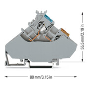 WAGO GmbH& Co. KG Initiat.-Einspeiseklemme 0, 08-2, 5mmq grau 280-567-1