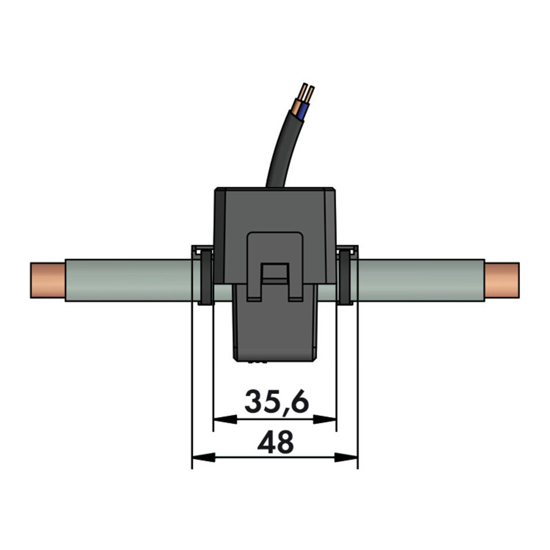 WAGO GmbH& Co. KG Kabelumbau-Stromwandler 100A/1A 0,2 855-3001/100-003