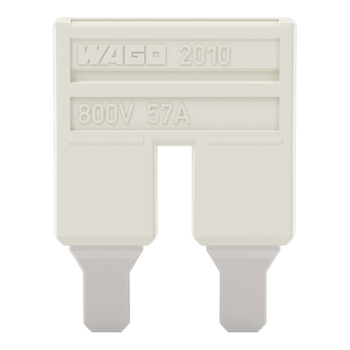 WAGO GmbH& Co. KG Kammbrücker 2 pôles courant nominal 57A 2010-402
