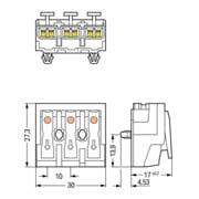 WAGO GmbH& Co. KG Netzanschlussklemme 3-polig 294-5013-3
