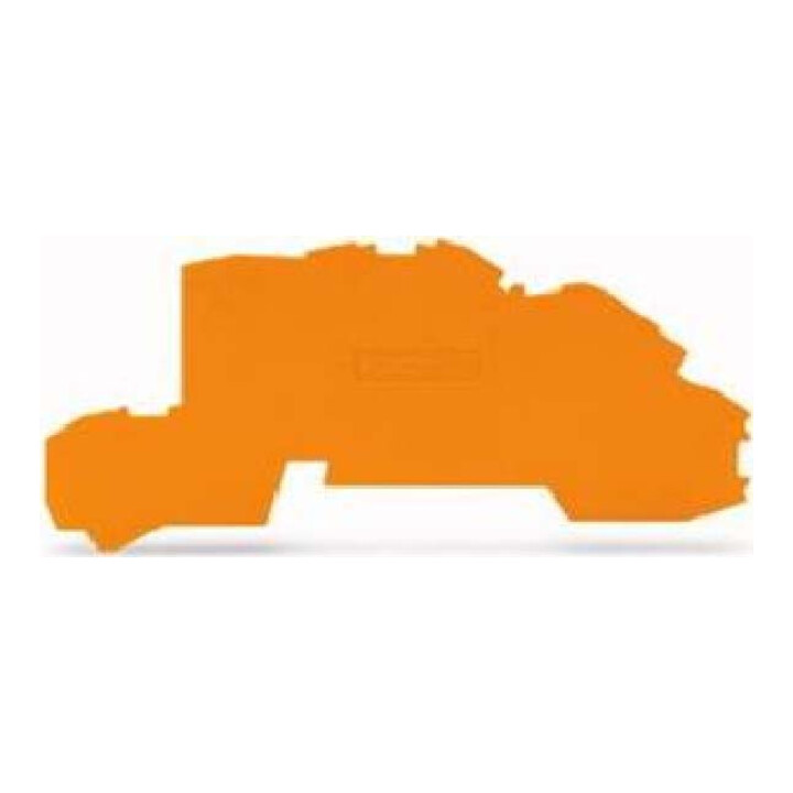WAGO GmbH& Co. KG Plaque de fermeture/intermédiaire 0,8 mm épaisseur orange 2003-7692