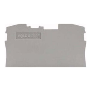 WAGO GmbH& Co. KG Plaque de fin et intermédiaire 1 mm d'épaisseur 2006-1291