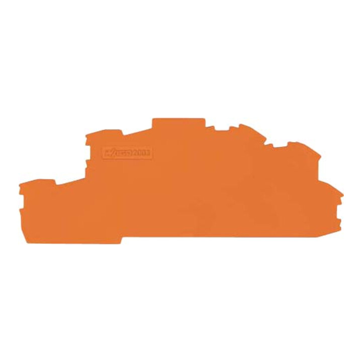 WAGO GmbH& Co. KG Plaque de finition/intermédiaire 0,8 mm d’épaisseur orange 2003-6692