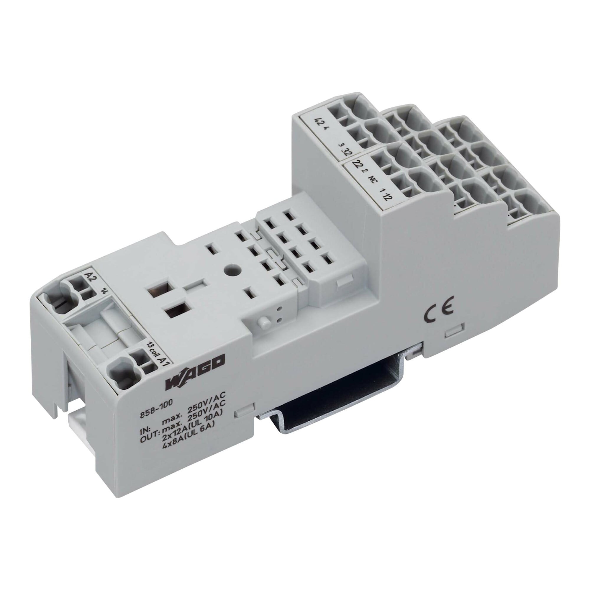WAGO GmbH& Co. KG Relaissockel für 2 und 4 Wechsler 858-100